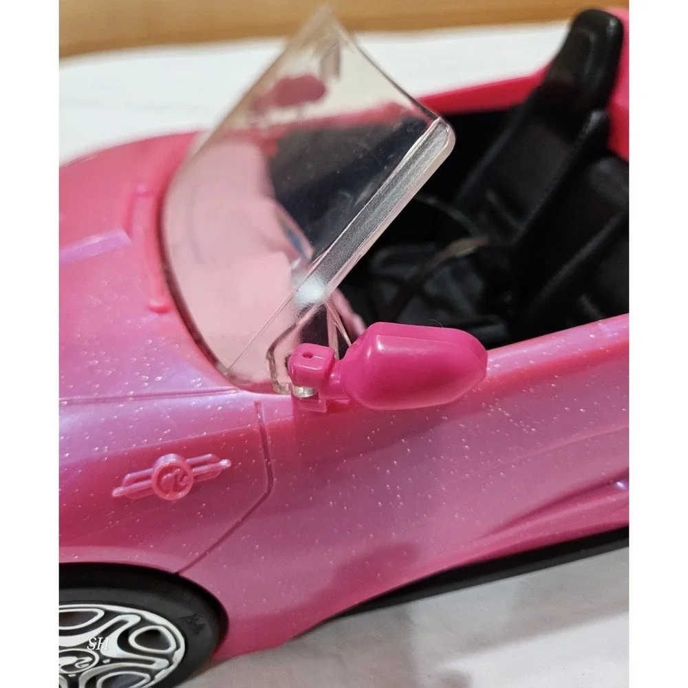 Pink Convertible Doll Car Barbie Size Glitter Vehicle Replacement‎ Toy